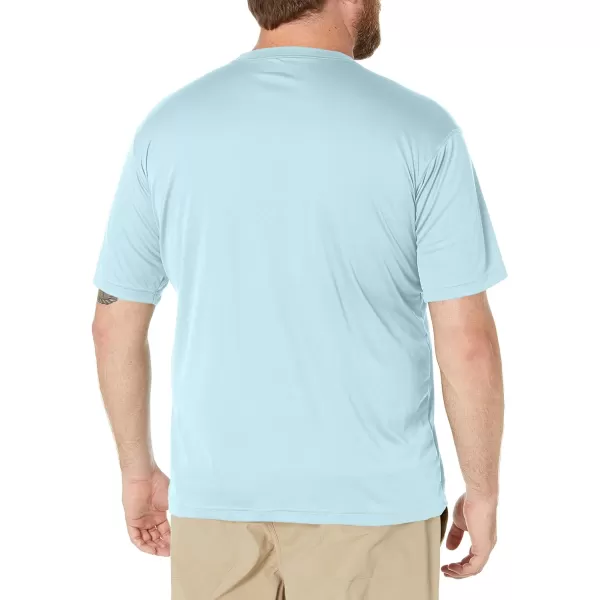 Columbia Mens Meeker Peak Short Sleeve CrewSky Blue