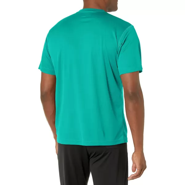 Columbia Mens Meeker Peak Short Sleeve CrewTropic Water