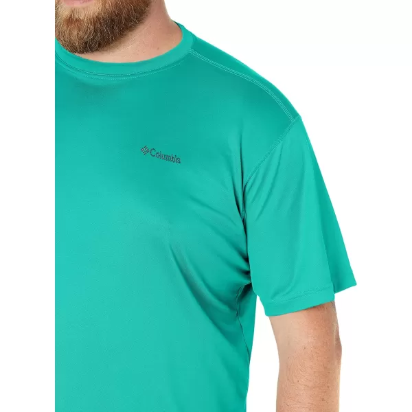 Columbia Mens Meeker Peak Short Sleeve CrewTropic Water