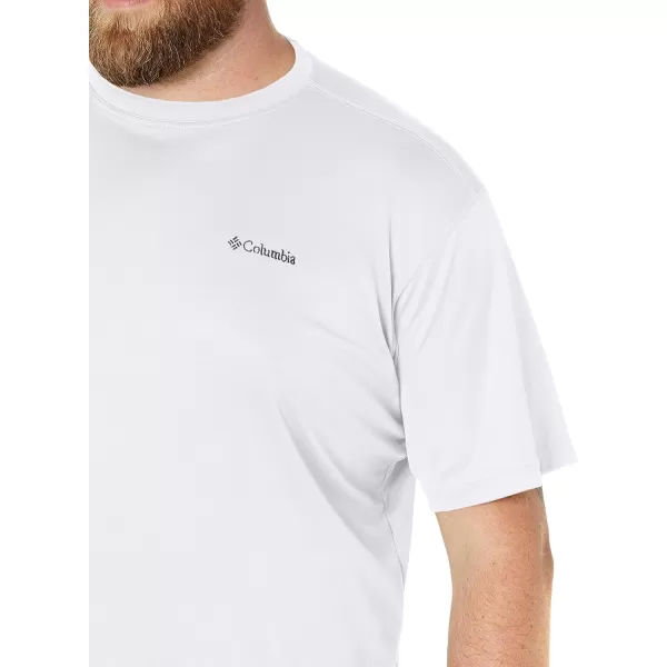 Columbia Mens Meeker Peak Short Sleeve CrewWhite