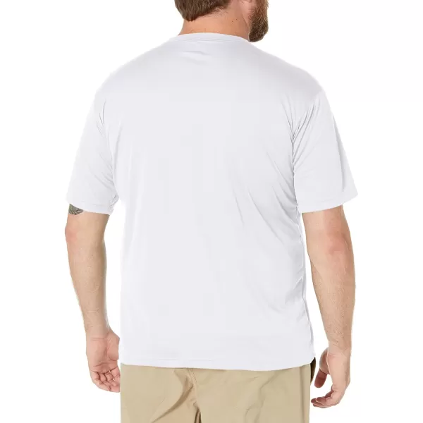 Columbia Mens Meeker Peak Short Sleeve CrewWhite