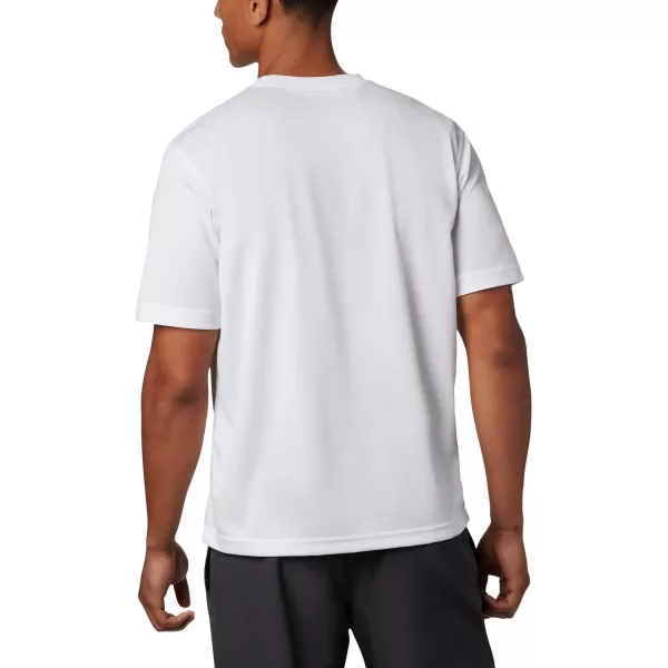 Columbia Mens Meeker Peak Short Sleeve CrewWhite