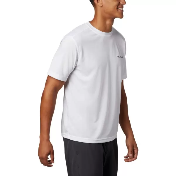 Columbia Mens Meeker Peak Short Sleeve CrewWhite