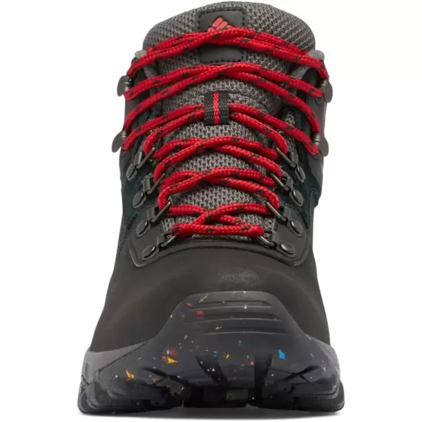 Columbia Mens Newton Ridge Plus Ii Waterproof Omni Heat Hiking ShoeBlack  Mountain Red