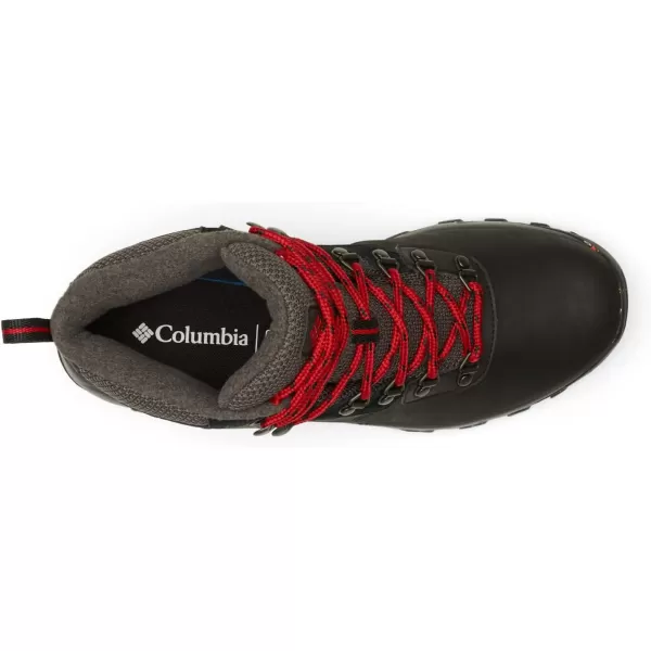 Columbia Mens Newton Ridge Plus Ii Waterproof Omni Heat Hiking ShoeBlack  Mountain Red