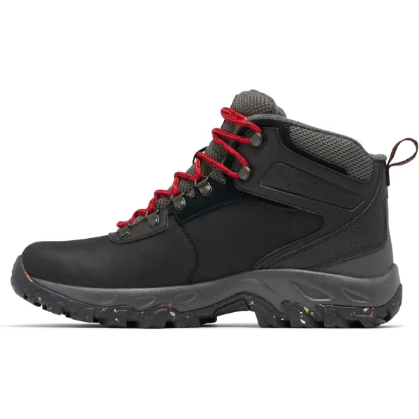 Columbia Mens Newton Ridge Plus Ii Waterproof Omni Heat Hiking ShoeBlack  Mountain Red