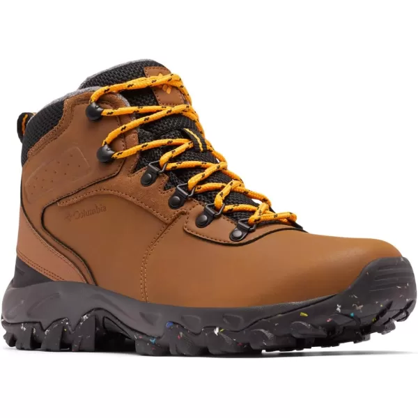 Columbia Mens Newton Ridge Plus Ii Waterproof Omni Heat Hiking ShoeLight Brown  Black