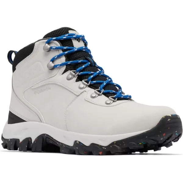 Columbia Mens Newton Ridge Plus Ii Waterproof Omni Heat Hiking ShoeSilver Grey  Bright Indigo