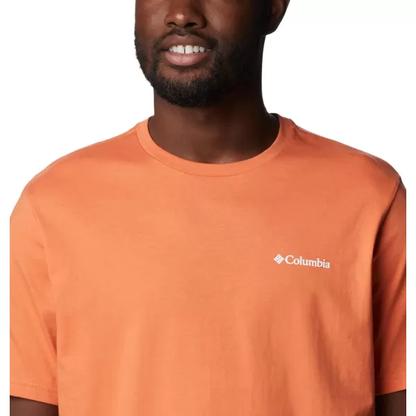 Columbia Mens North Cascades Short Sleeve TeeDesert OrangeCsc Blanket Retro Box Grx