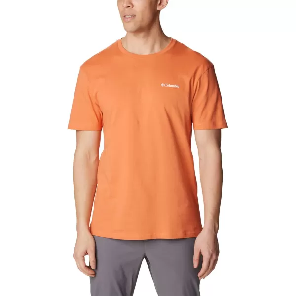 Columbia Mens North Cascades Short Sleeve TeeDesert OrangeCsc Blanket Retro Box Grx