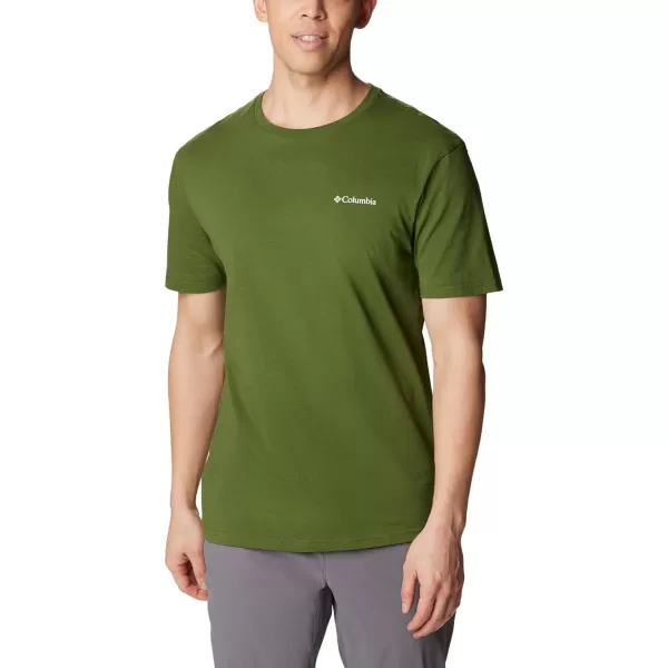 Columbia Mens North Cascades Short Sleeve TeePestoCsc Retro Box Graphic