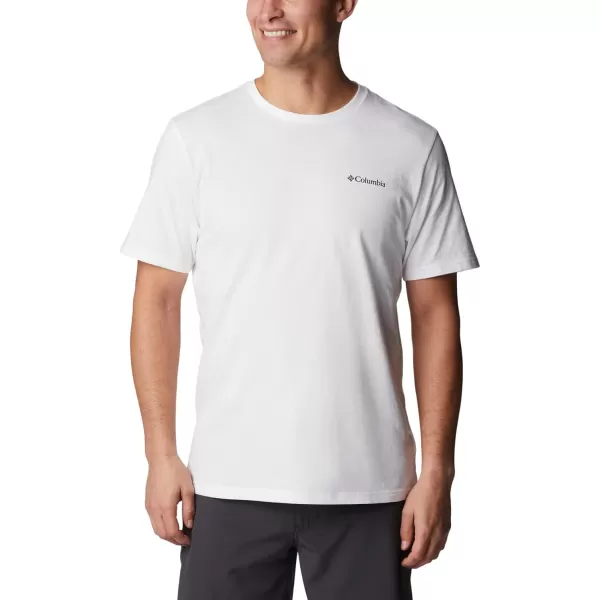 Columbia Mens North Cascades Short Sleeve TeeWhite