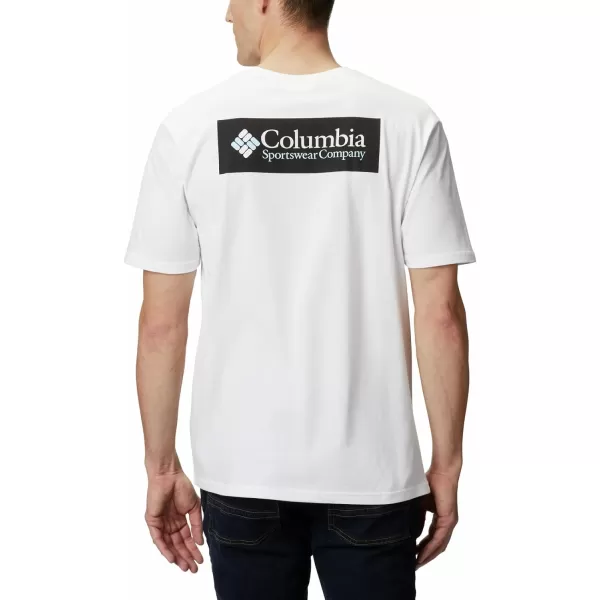 Columbia Mens North Cascades Short Sleeve TeeWhite