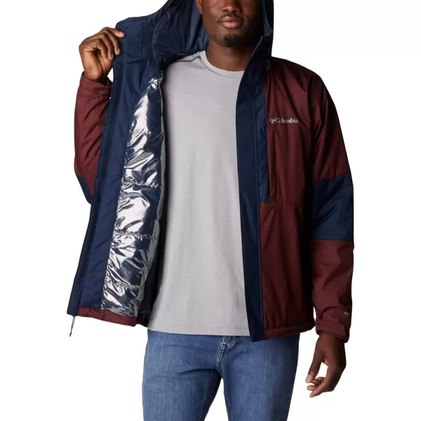 Columbia Mens OSO Mountain Insulated JacketElderberryCollegiate Navy