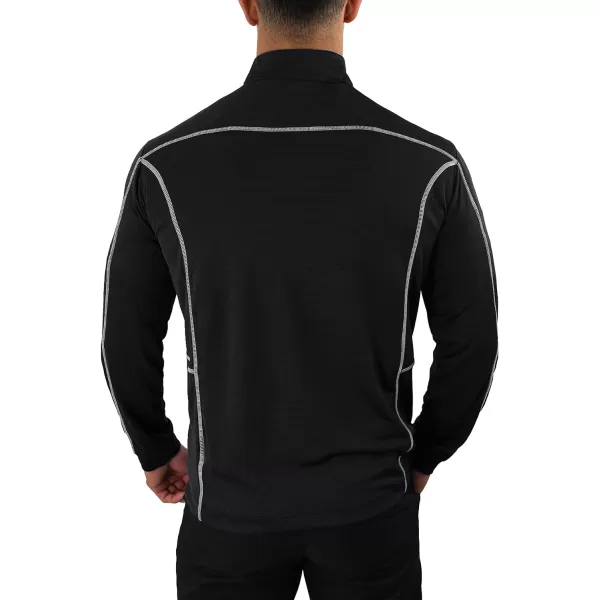 Columbia Mens OmniWick Shotgun Long Sleeve 14 Zip PulloverBlack