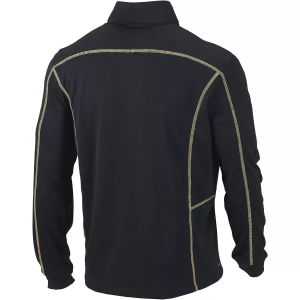 Columbia Mens OmniWick Shotgun Long Sleeve 14 Zip PulloverBlackAztec Gold