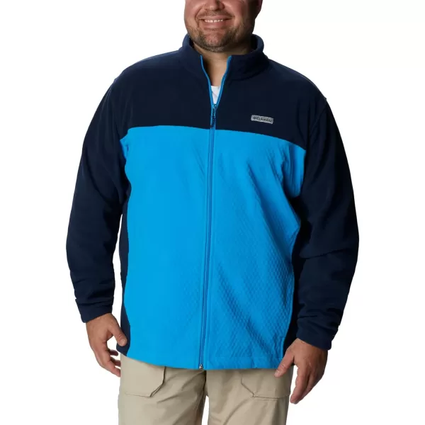 Columbia Mens Overlook Trail Full ZipCompass BlueCollegiate Navy
