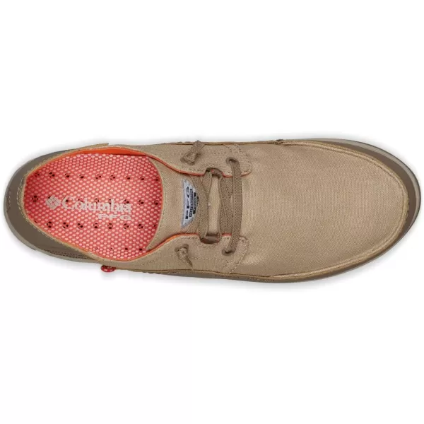 Columbia Mens PFG Bahama Vent Relaxed Boat ShoeBritish TanTangy Orange