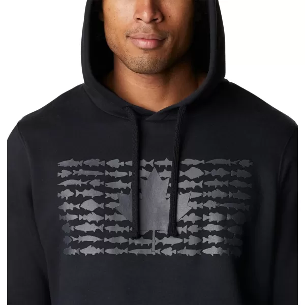 Columbia Mens PFG Fish Flag Ii HoodieBlackCity Grey Canada