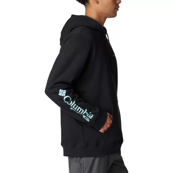 Columbia Mens PFG Sleeve Ii Graphic HoodieBlackGulf Stream Logo