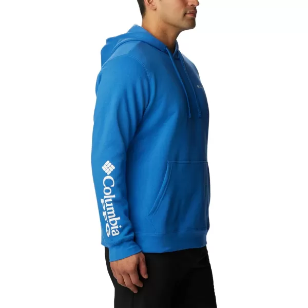 Columbia Mens PFG Sleeve Ii Graphic HoodieVivid BlueWhite Logo