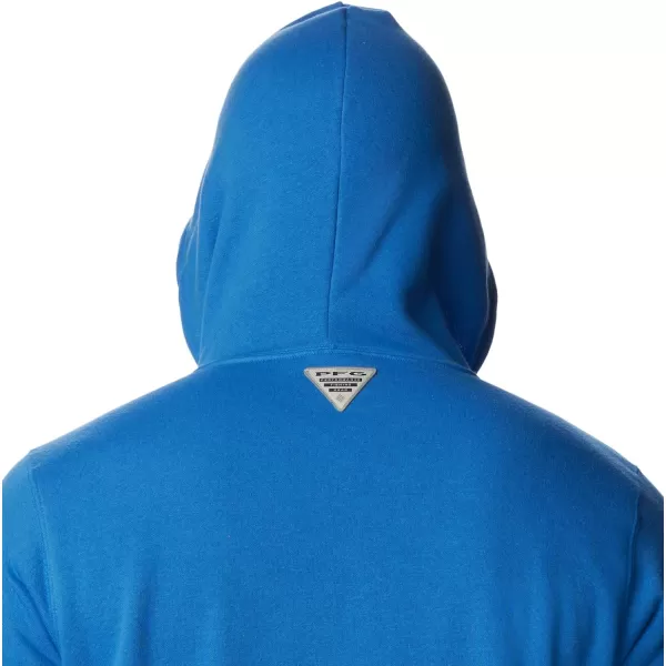 Columbia Mens PFG Sleeve Ii Graphic HoodieVivid BlueWhite Logo