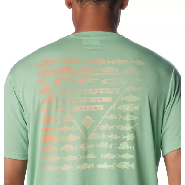 Columbia Mens PFG Triangle Fill Tech Tee Short SleeveNew MintElements Graphic