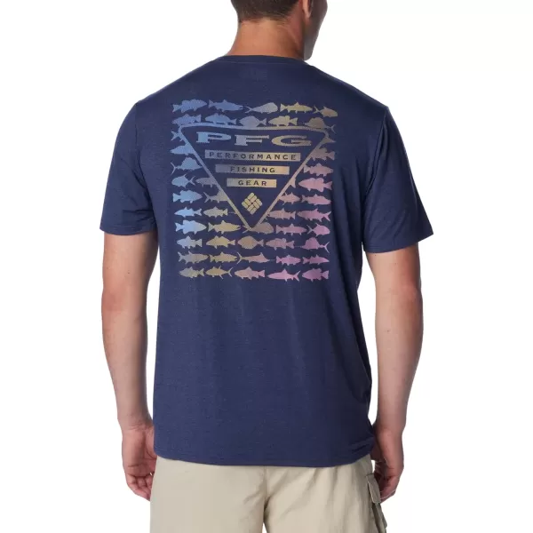 Columbia Mens PFG Triangle Fill Tech Tee Short SleeveNocturnalElements Graphic