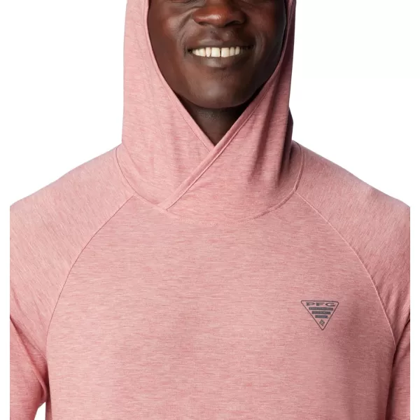 Columbia Mens PFG Uncharted HoodieSandalwood Pink Heather
