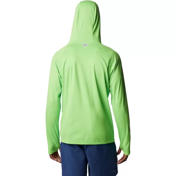 Columbia Mens PFG Zero Rules Ice HoodieGreen Mamba