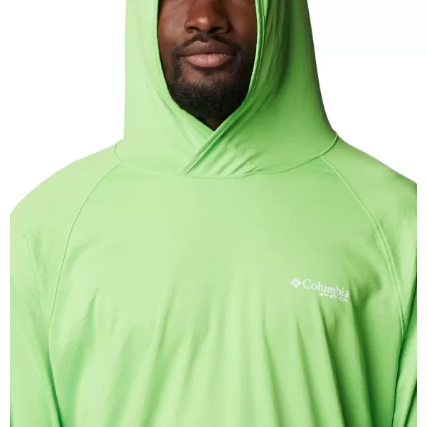 Columbia Mens PFG Zero Rules Ice HoodieGreen Mamba