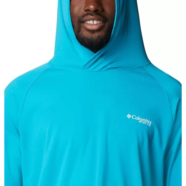 Columbia Mens PFG Zero Rules Ice HoodieOcean Teal