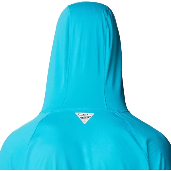 Columbia Mens PFG Zero Rules Ice HoodieOcean Teal