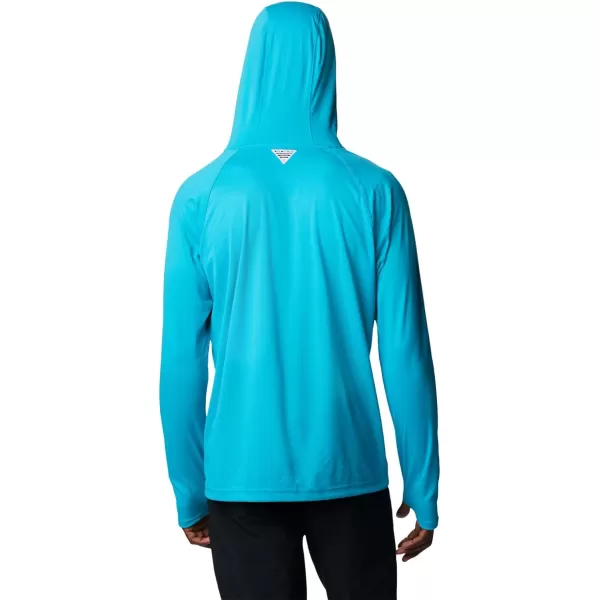 Columbia Mens PFG Zero Rules Ice HoodieOcean Teal