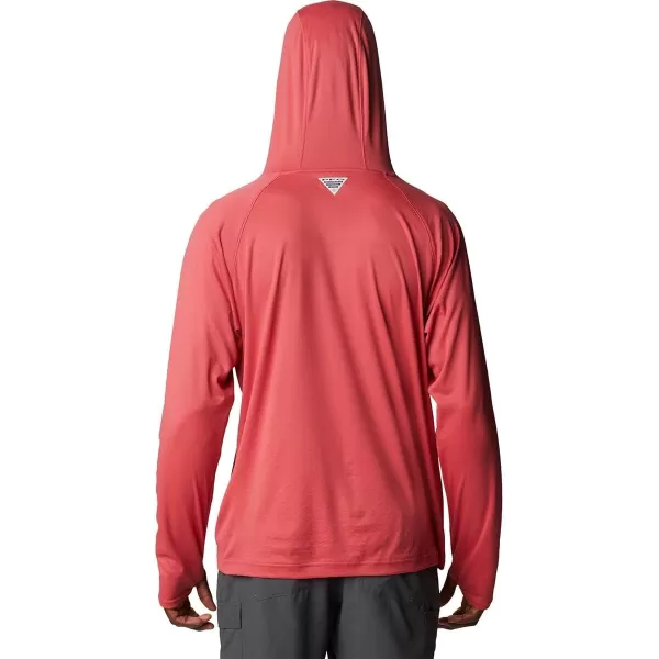 Columbia Mens PFG Zero Rules Ice HoodieSunset Red