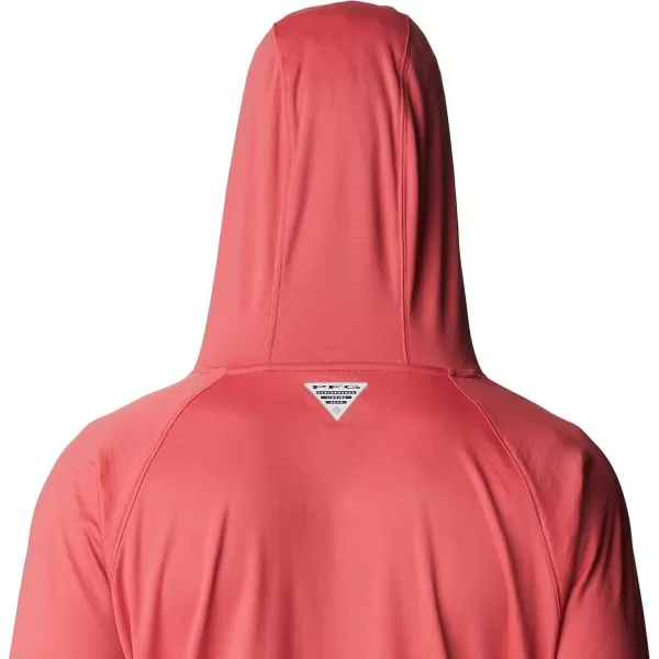 Columbia Mens PFG Zero Rules Ice HoodieSunset Red