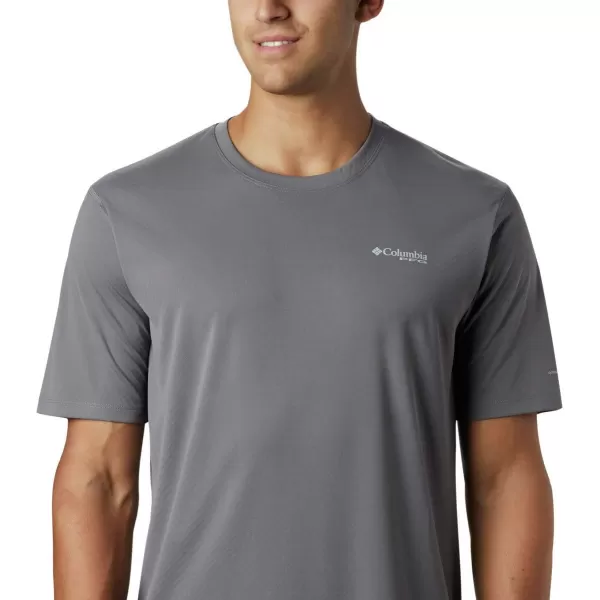 Columbia Mens PFG Zero Rules Short Sleeve ShirtCity Grey