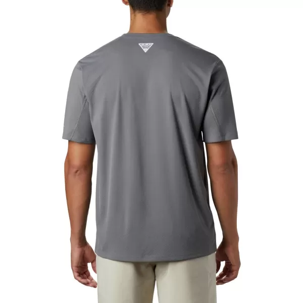 Columbia Mens PFG Zero Rules Short Sleeve ShirtCity Grey