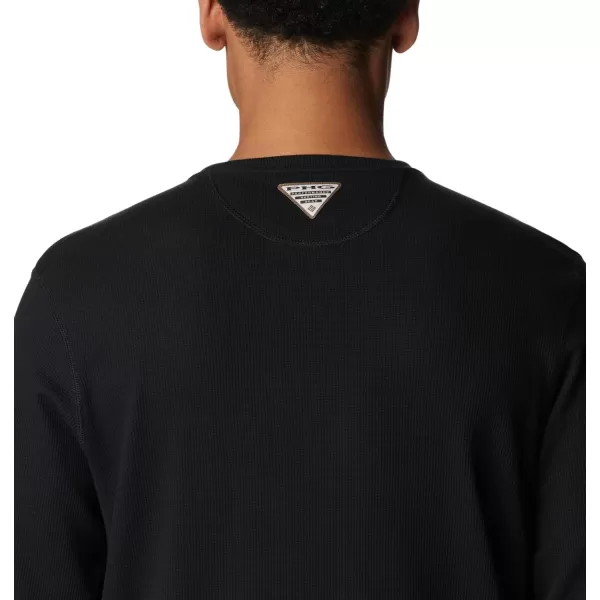 Columbia Mens PHG Built for It Waffle Long SleeveBlack Blaze Buck