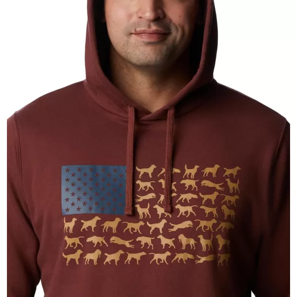 Columbia Mens PHG Game Flag Ii HoodieRed Rocks Sahara Dog Flag