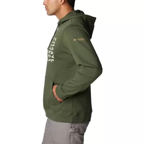 Columbia Mens PHG Game Flag Ii HoodieSurplus Green Sahara Duck Flag