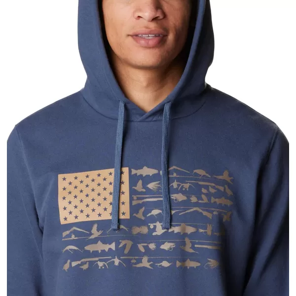 Columbia Mens PHG Game Flag Ii HoodieZinc Sahara Cast N Blast