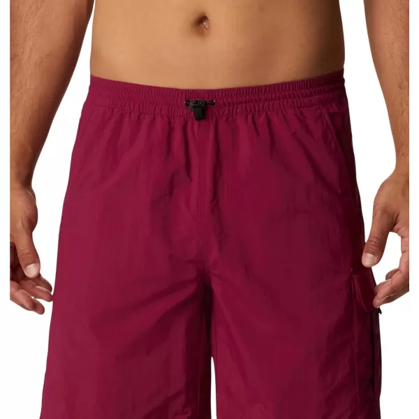 Columbia Mens Palmerston Peak Sport ShortRed OnionBlack