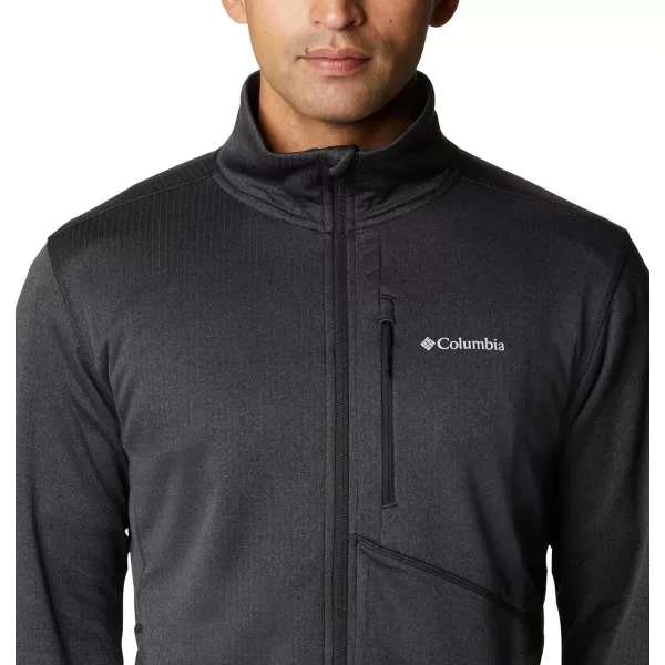 Columbia Mens Park View Fleece Full ZipBlack Heather