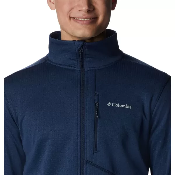 Columbia Mens Park View Fleece Full ZipCollegiate Navy Blue Heather