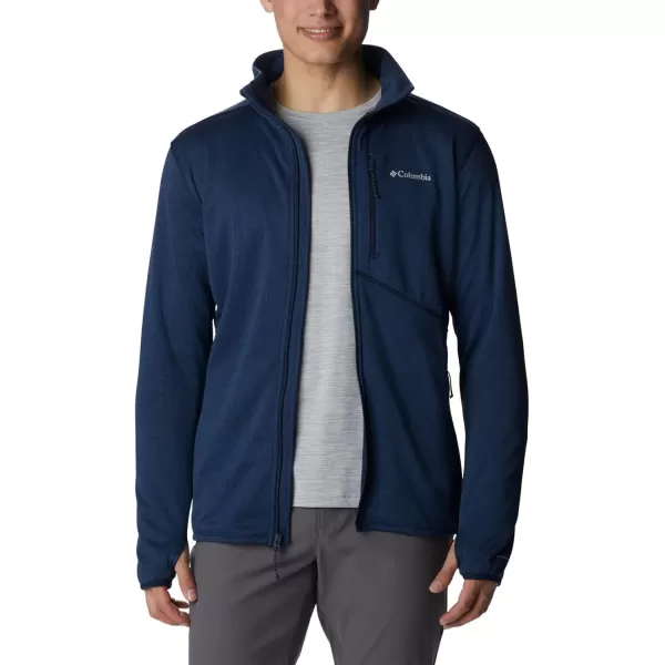 Columbia Mens Park View Fleece Full ZipCollegiate Navy Blue Heather