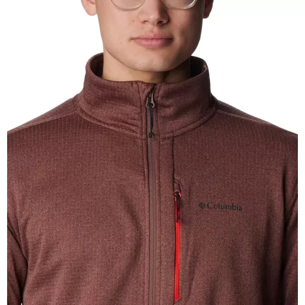 Columbia Mens Park View Fleece Full ZipLight Raisin Heather