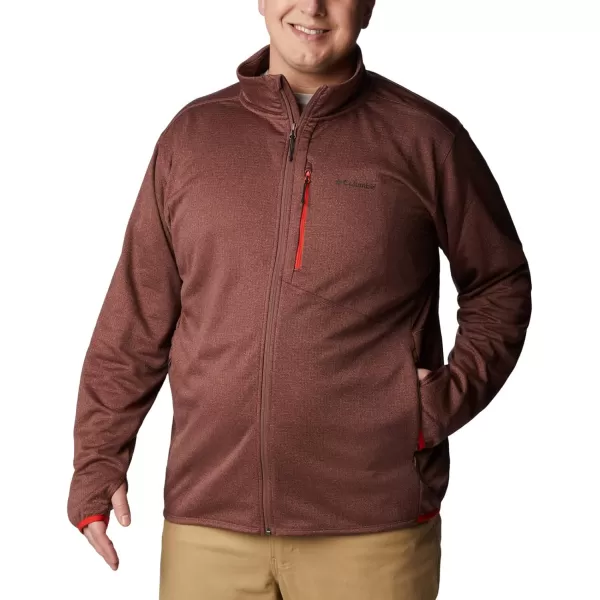 Columbia Mens Park View Fleece Full ZipLight Raisin Heather