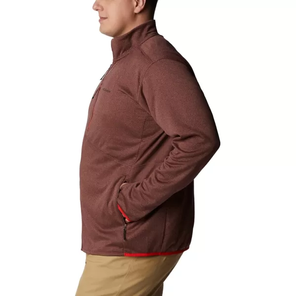 Columbia Mens Park View Fleece Full ZipLight Raisin Heather