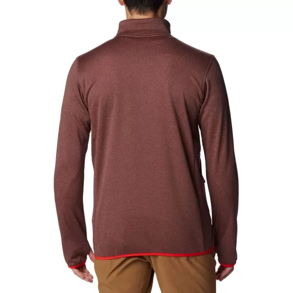 Columbia Mens Park View Fleece Full ZipLight Raisin Heather